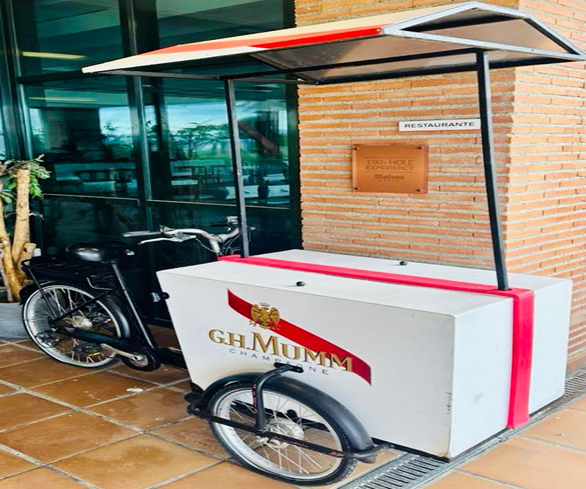 Alquiler Carrito bebidas bicicleta eléctrica 